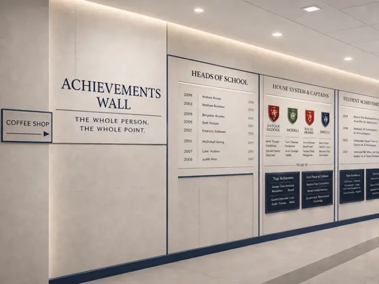 Rugby School Dubai Acheivements Wall